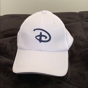 White Disney Embroidered Golf Cap with Velcro